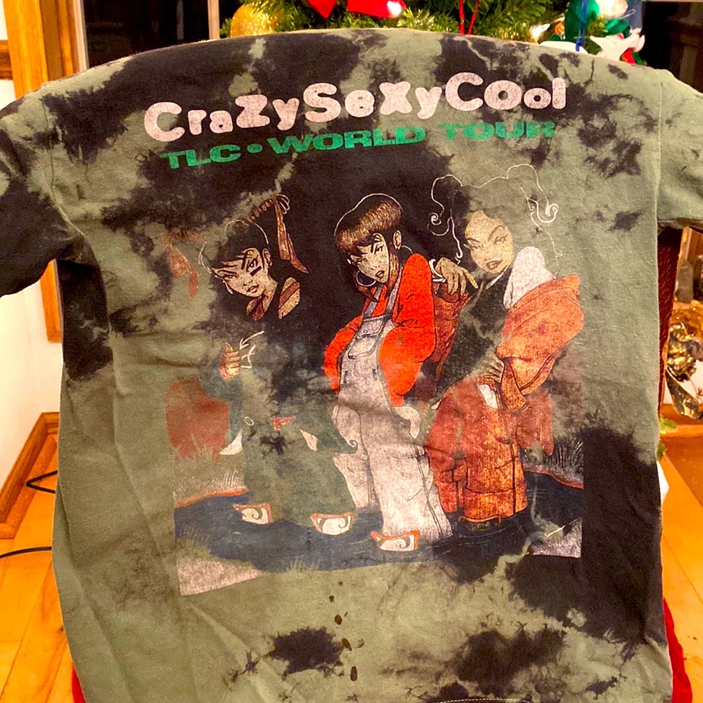 TLC Crazy Sexy Cool World Tour Tie-Dye Concert T-Shirt Size M